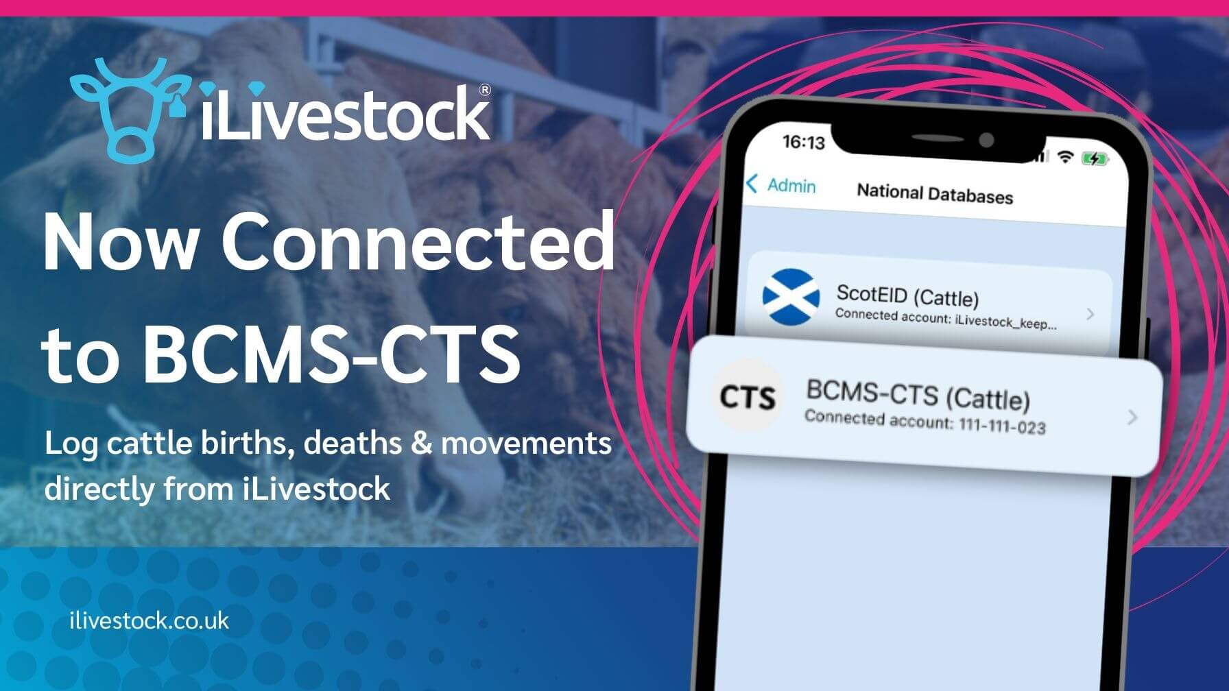 iLivestock now integrates with BCMS-CTS